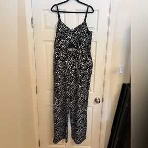 Black and White Polka Dot Jumpsuit